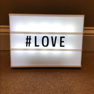 Letter Light box